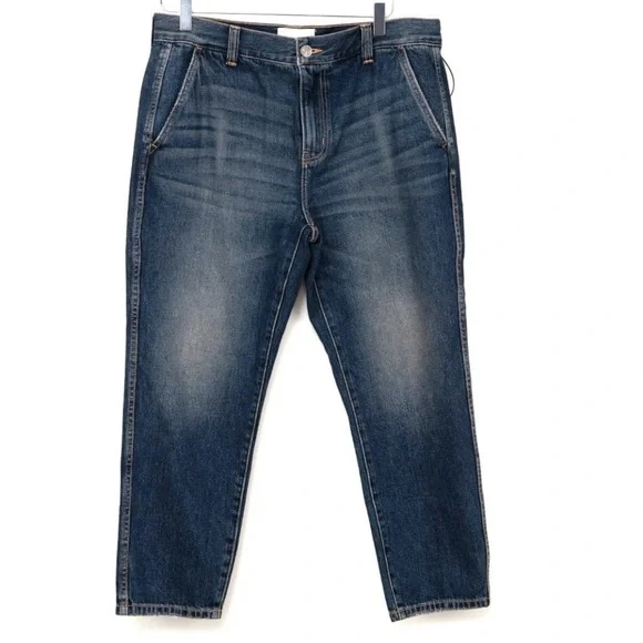 Current / Elliott The Cropped Confidant Jeans Becker Blue Denim Size 31 NWOT - Picture 2 of 7